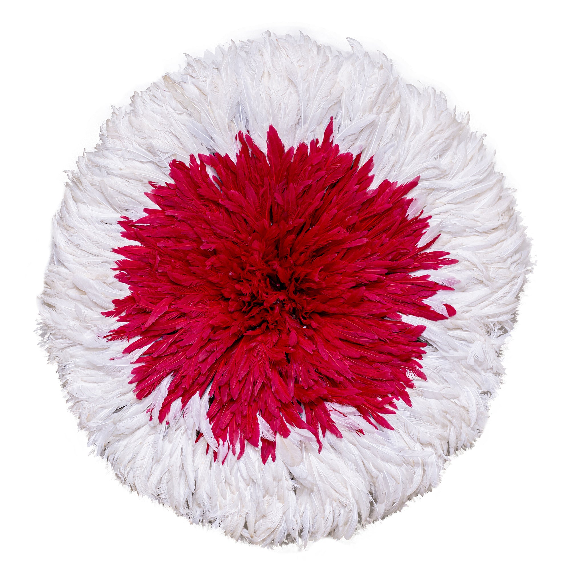 Red & White Juju hat - handmade wall decor